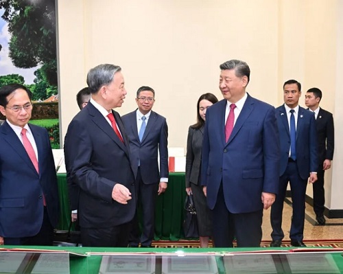 習(xí)近平同越共中央總書記蘇林舉行會談