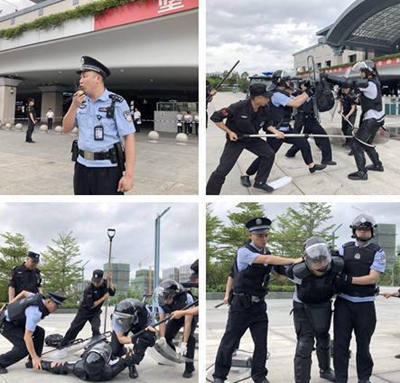 ?火車南站開展反恐應(yīng)急處置演練