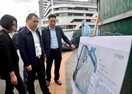 倉山區黨政主要領導調研清盤掃尾項目