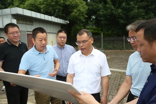 區委主要領導檢查防汛備汛工作
