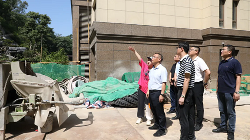 區委主要領導檢查防汛備汛工作